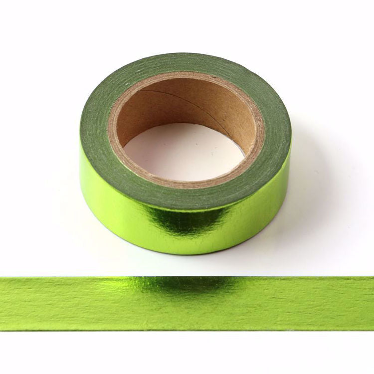 Cinta Washitape 15mmx10m "Solid Green Foil"
