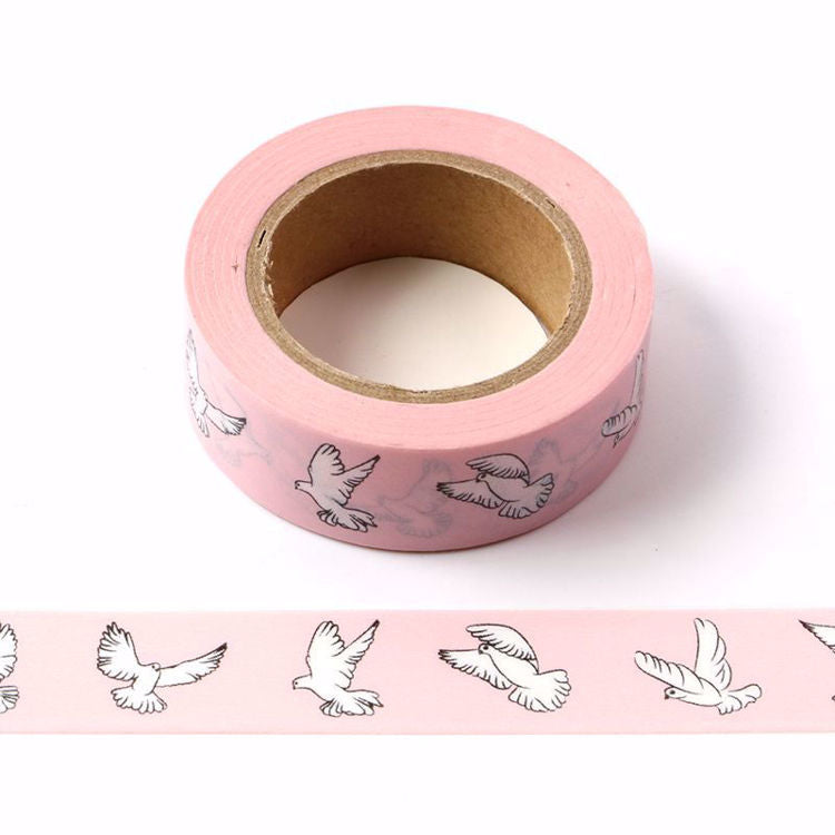 Cinta Washitape "Pigeon", 15mmx10m.