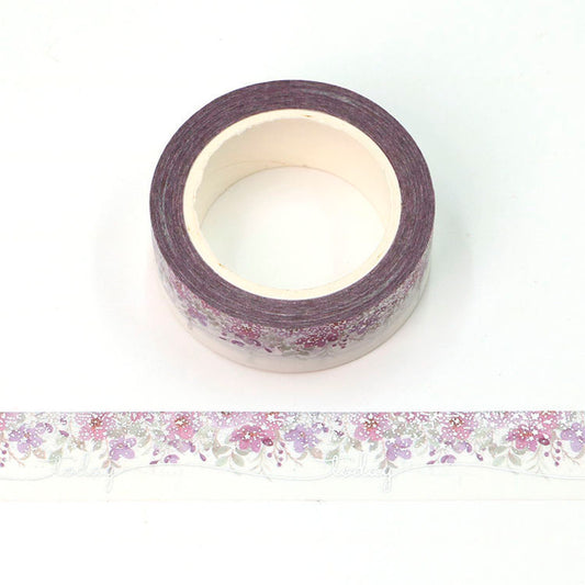 Cinta Washitape  "Floral Today", con foil 15mmx10m