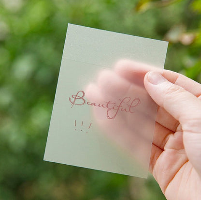 Sticky Notepads Traslúcidos "Clear & Pastel”