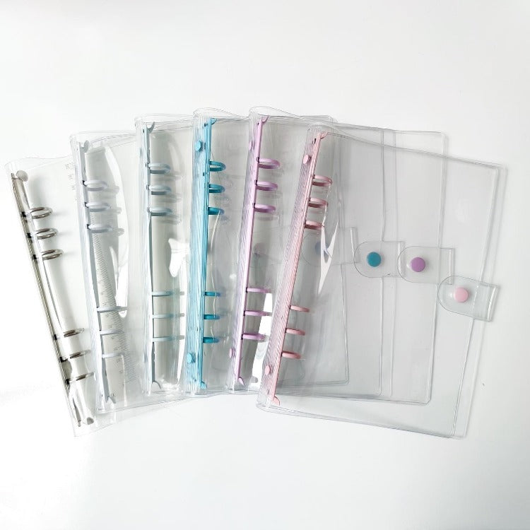 Accesorios Six Ring Binder Transparente, tamaño A5 (NO A LA VENTA)
