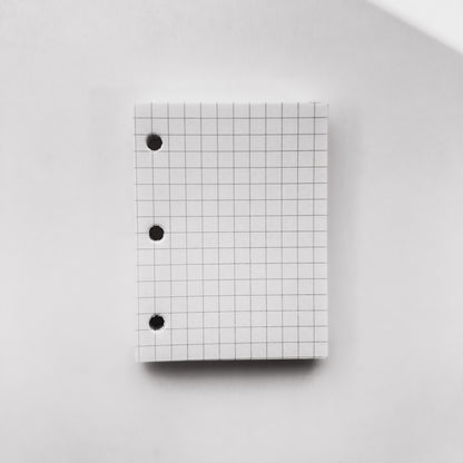 Refill para Mini Binder, x 80 hojas cuadriculadas