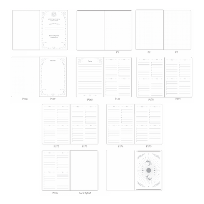Libretas 160gsm Puntos, colección “Mystic&Celestial Collection”