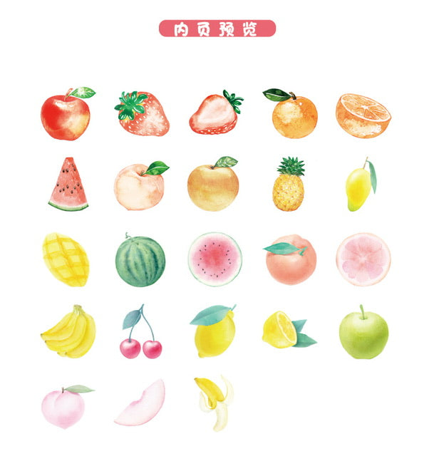Cajita de 46 Stickers "Fruit Jar”