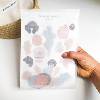 Stickers "Bullet Journal Collection", con foil (¡108 Stickers en total!)