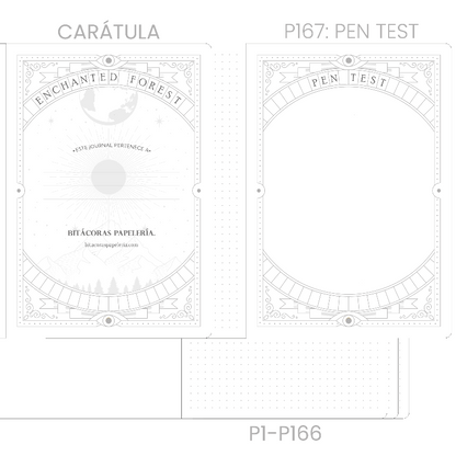 Libretas 160gsm Puntos, colección “Enchanted Forest”