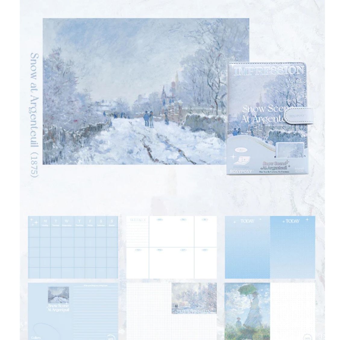 Colección “Monet: Impression” de Libretas A6, a todo color