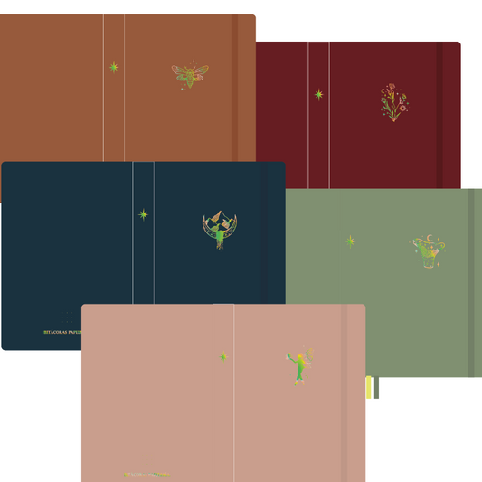 Libretas 160gsm Puntos, colección “Enchanted Forest”