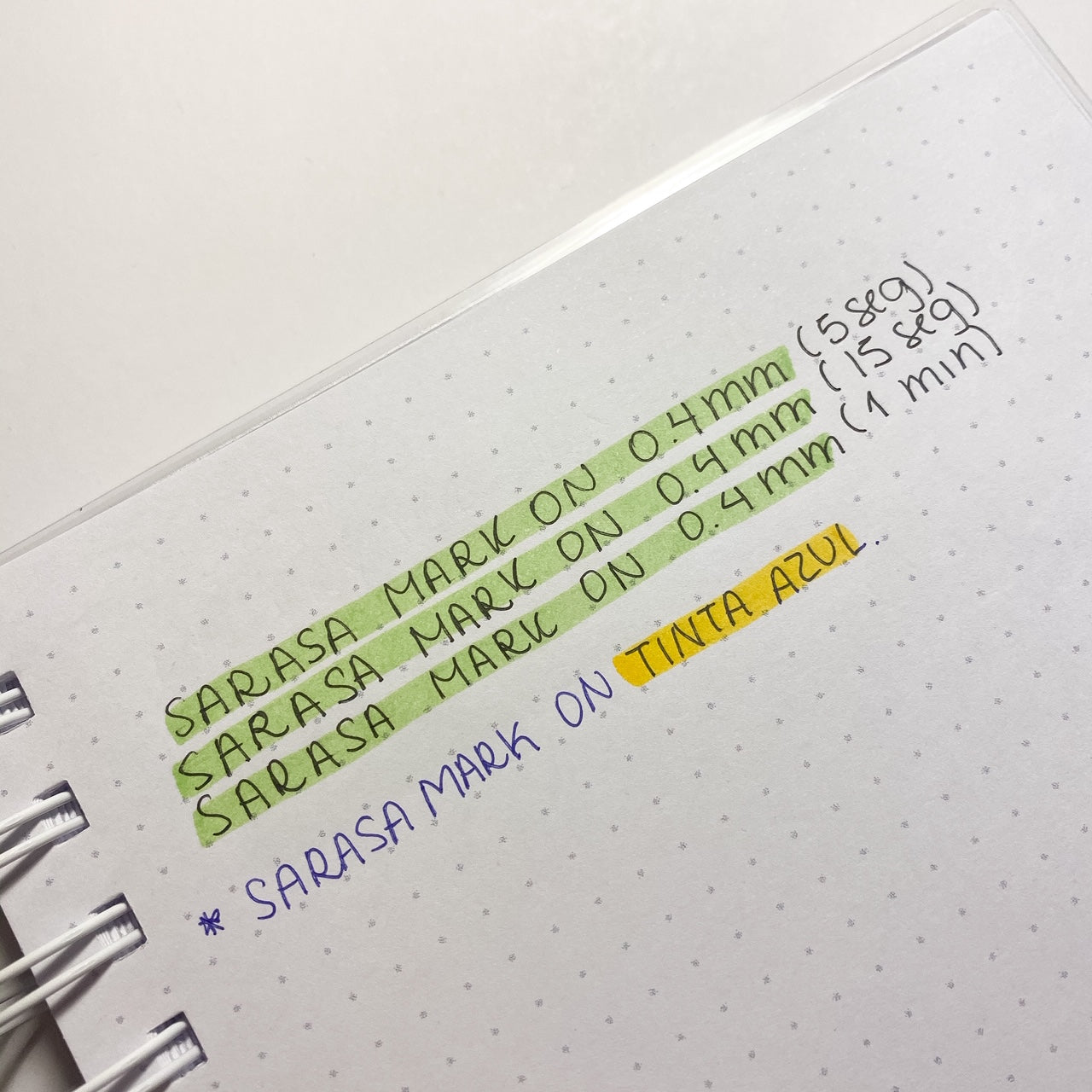 Sarasa Clip Mark On 0.5 mm y Refill, tinta negra