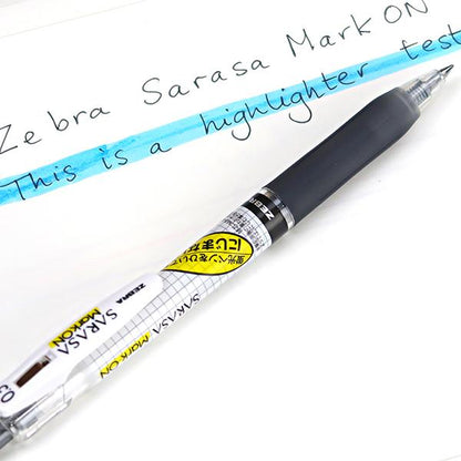 Zebra Sarasa Clip Mark On 0.5 mm y Refill · Tinta Negra