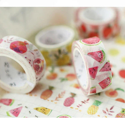 Coleccion de Washitapes "Frutas de verano"