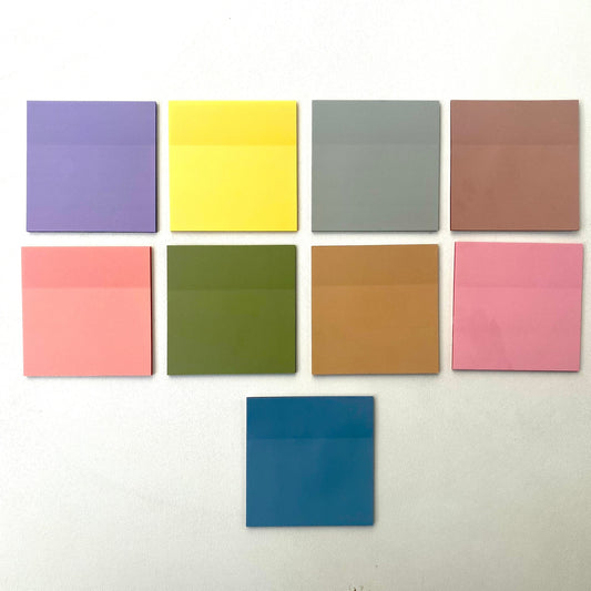 Sticky Notepads Traslúcidos "Clear & Vintage Colors”