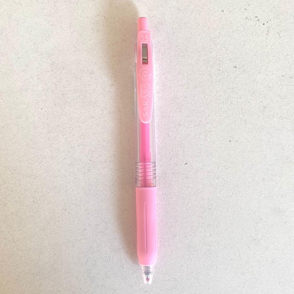 Sarasa Clip Gel Pen 0.5mm, Milk Pink