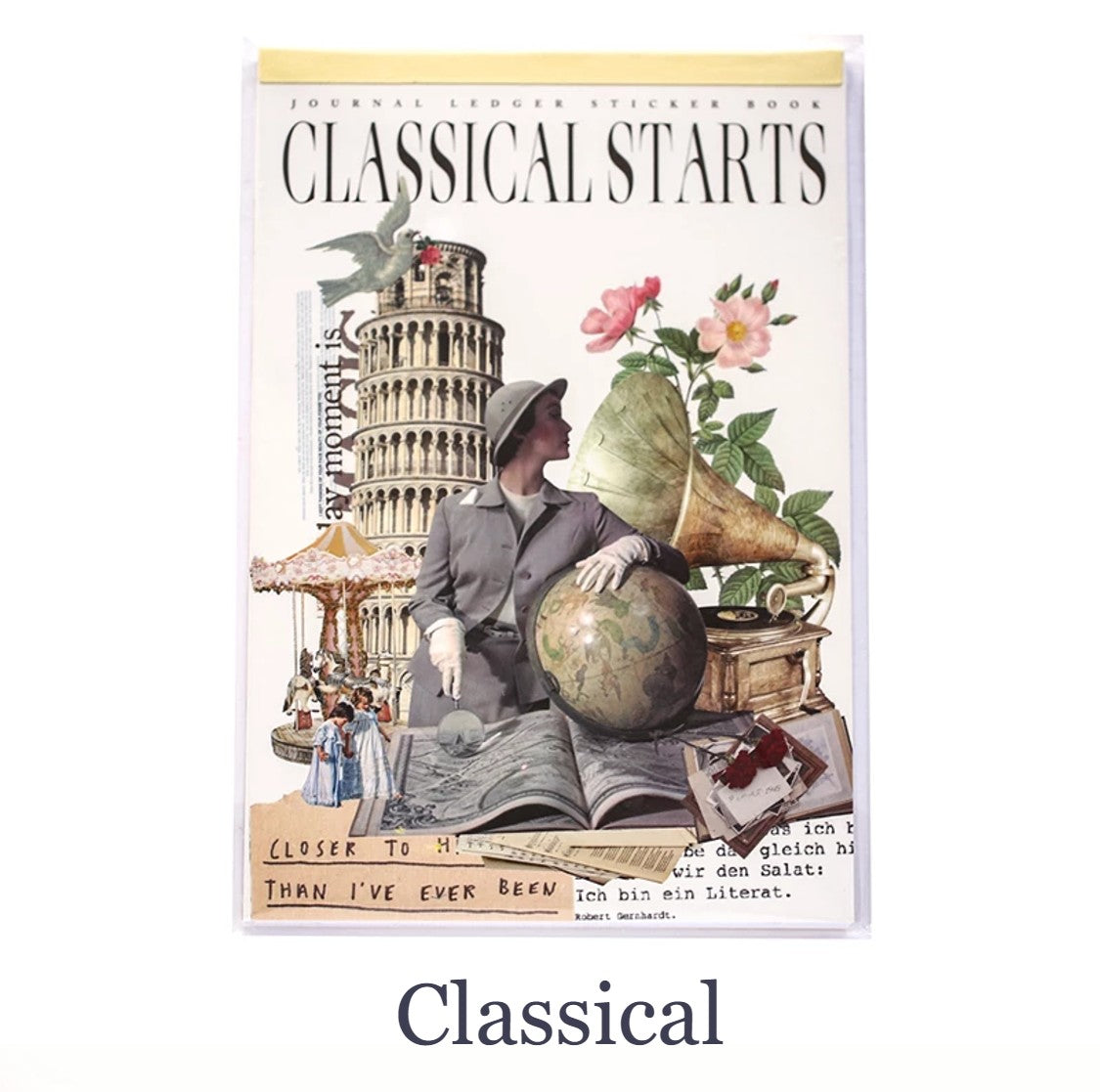 Sticker Book "Classical”, +50 hojitas stickers washi