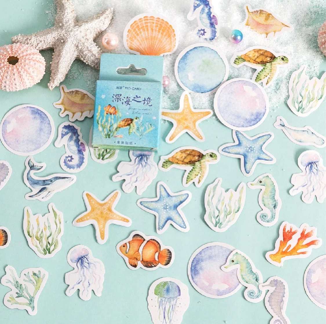 Cajita de 45 Stickers “Ocean Kingdom”