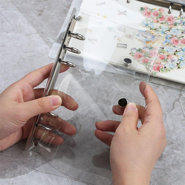 Accesorios Six Ring Binder Transparente, tamaño A5 (NO A LA VENTA)