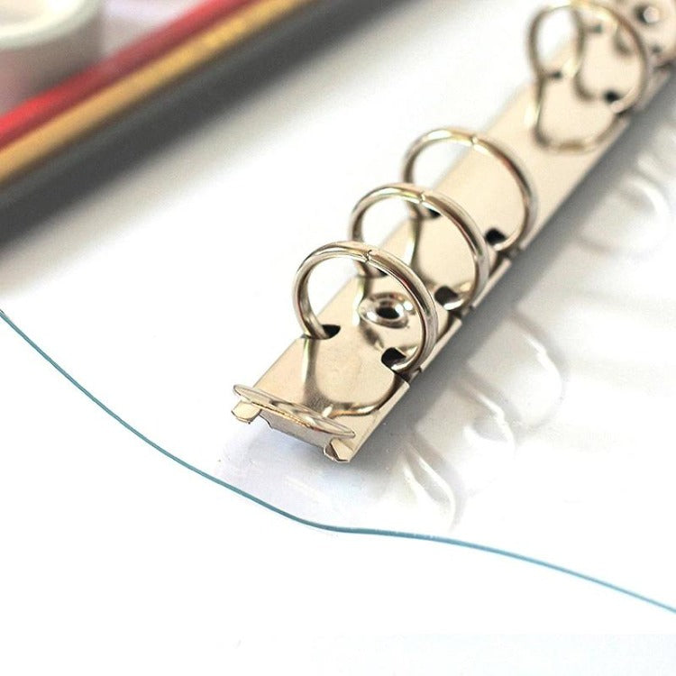 Accesorios Six Ring Binder Transparente, tamaño A5 (NO A LA VENTA)