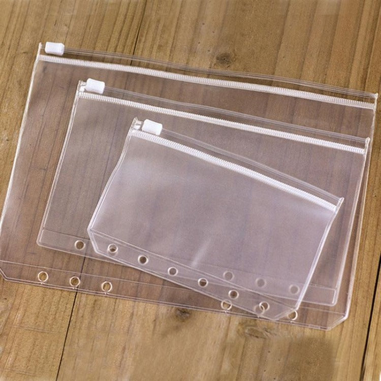Accesorios Six Ring Binder Transparente, tamaño A5