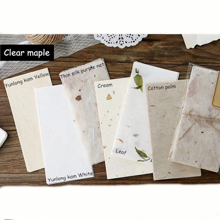 Set x 30 hojas artesanales “Clear Maple”