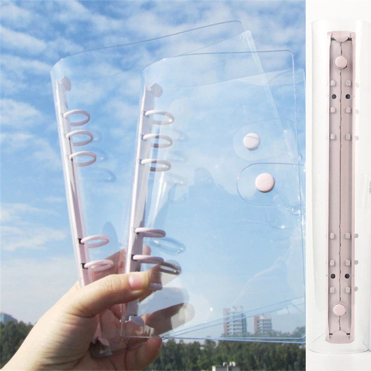 Accesorios Six Ring Binder Transparente, tamaño A5
