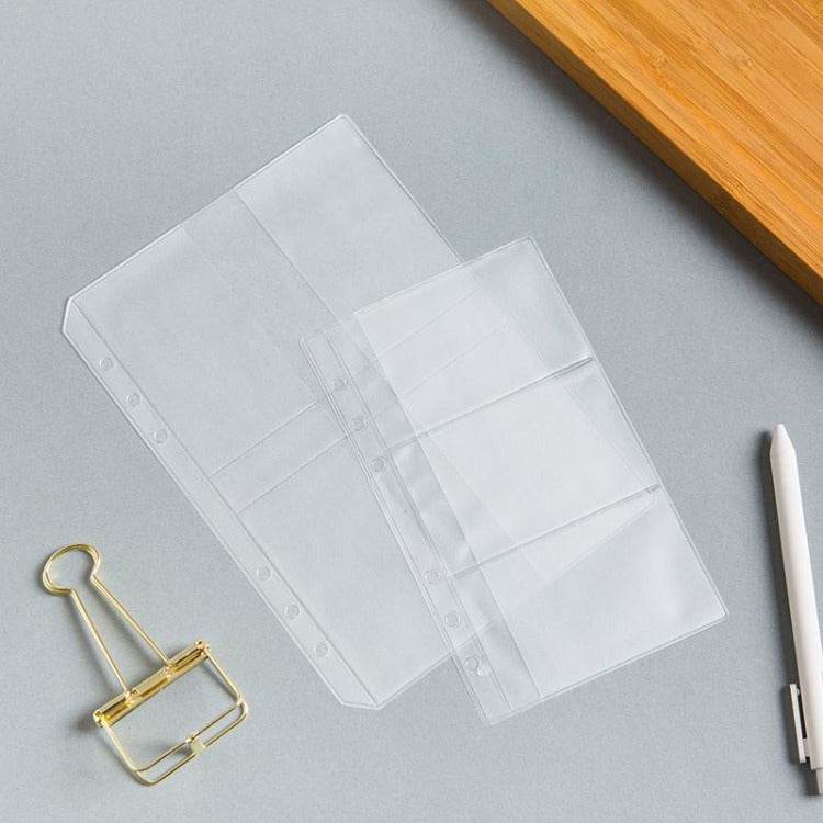 Accesorios Six Ring Binder Transparente, tamaño A5