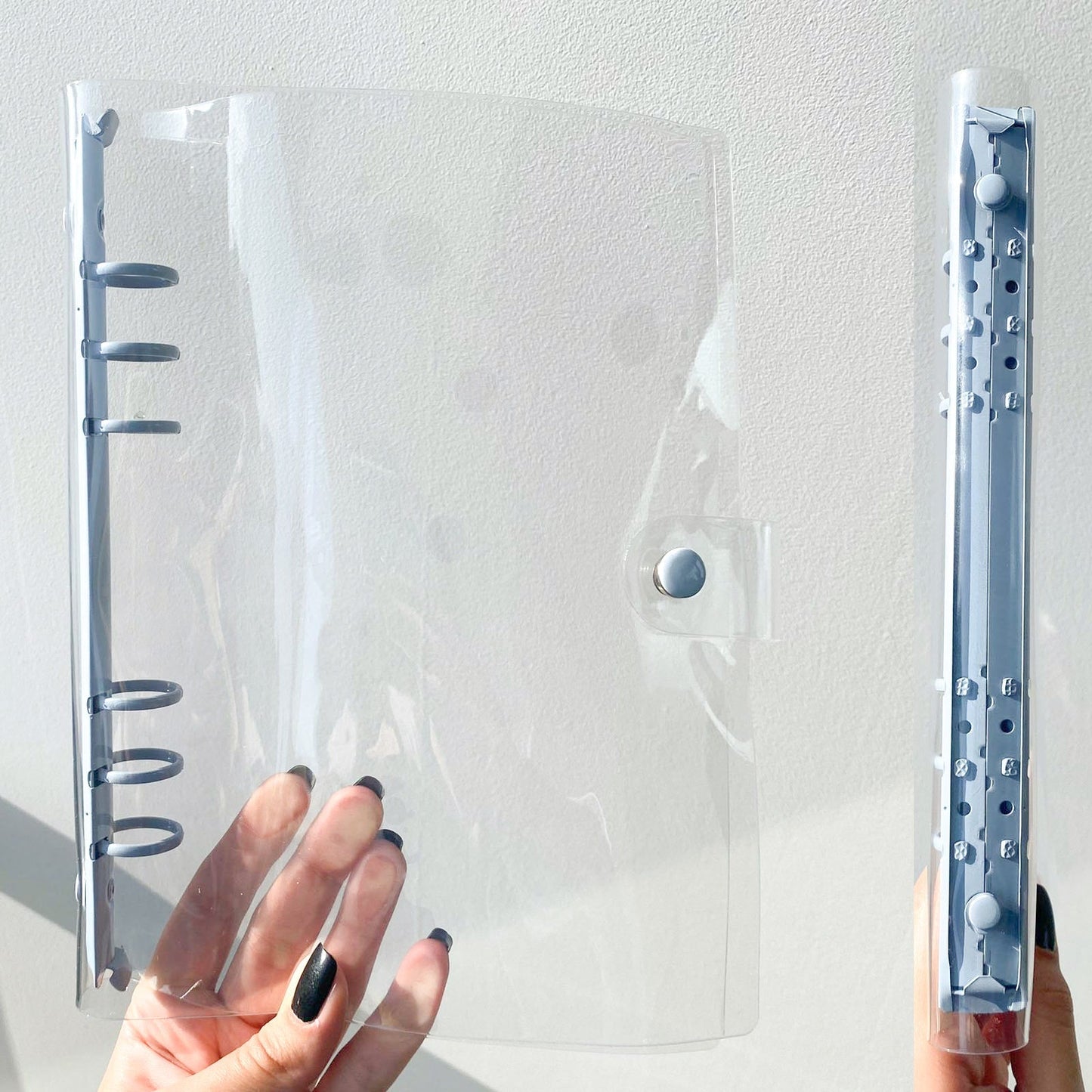 Accesorios Six Ring Binder Transparente, tamaño A5 (NO A LA VENTA)