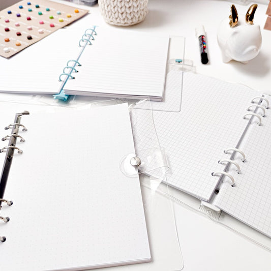 Hojas refill para Binder A5/A6, 120gsm (cuadriculadas, rayadas o puntos)