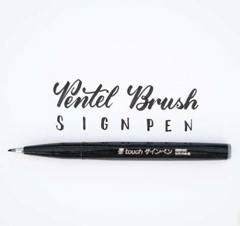 Pentel Fude Touch, Brush Sign Pen, negro
