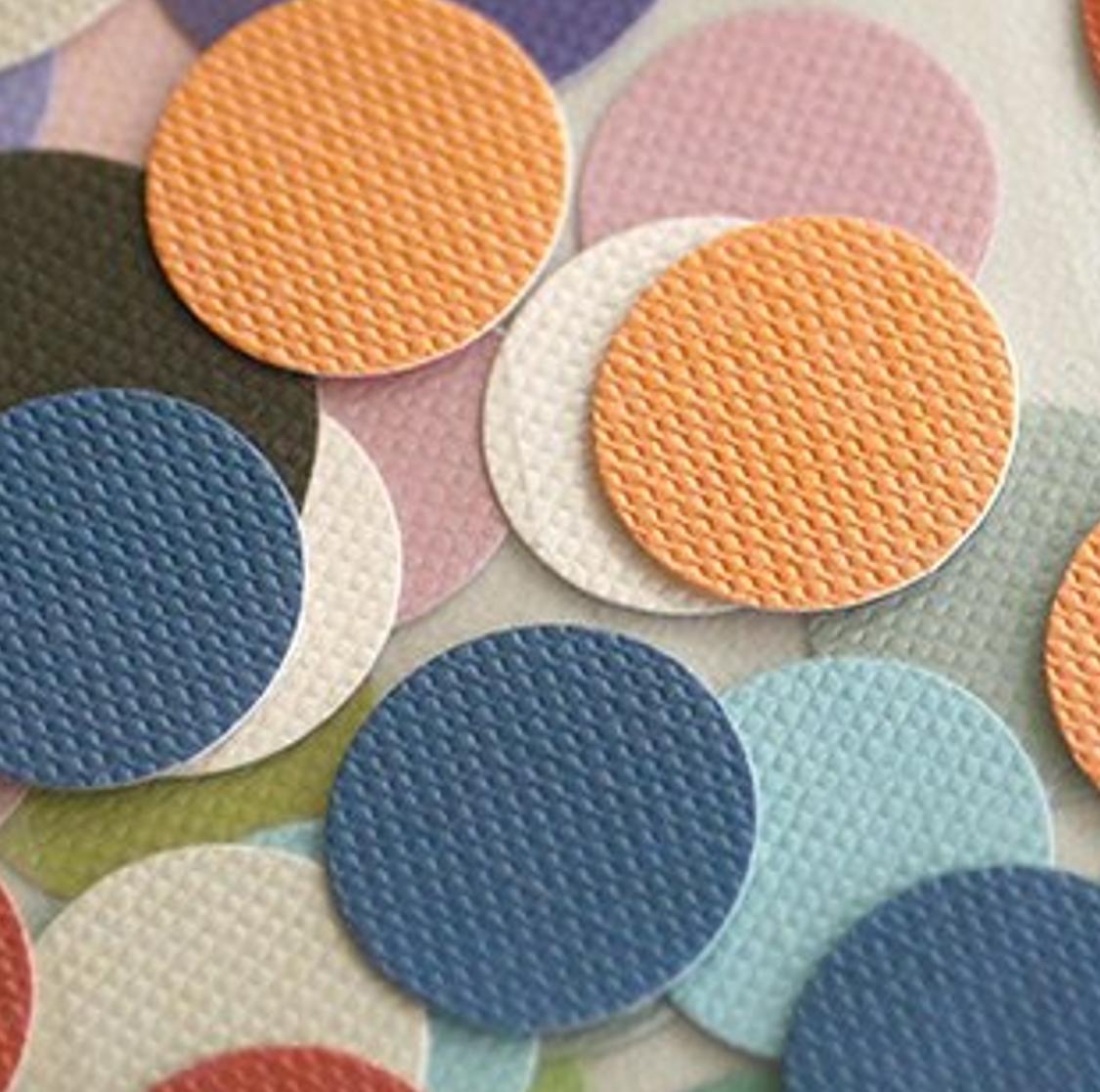 Set x 552 Stickers circulares texturados “Point”