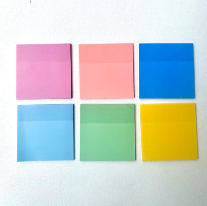 Sticky Notepads Traslúcidos "Clear & Pastel”