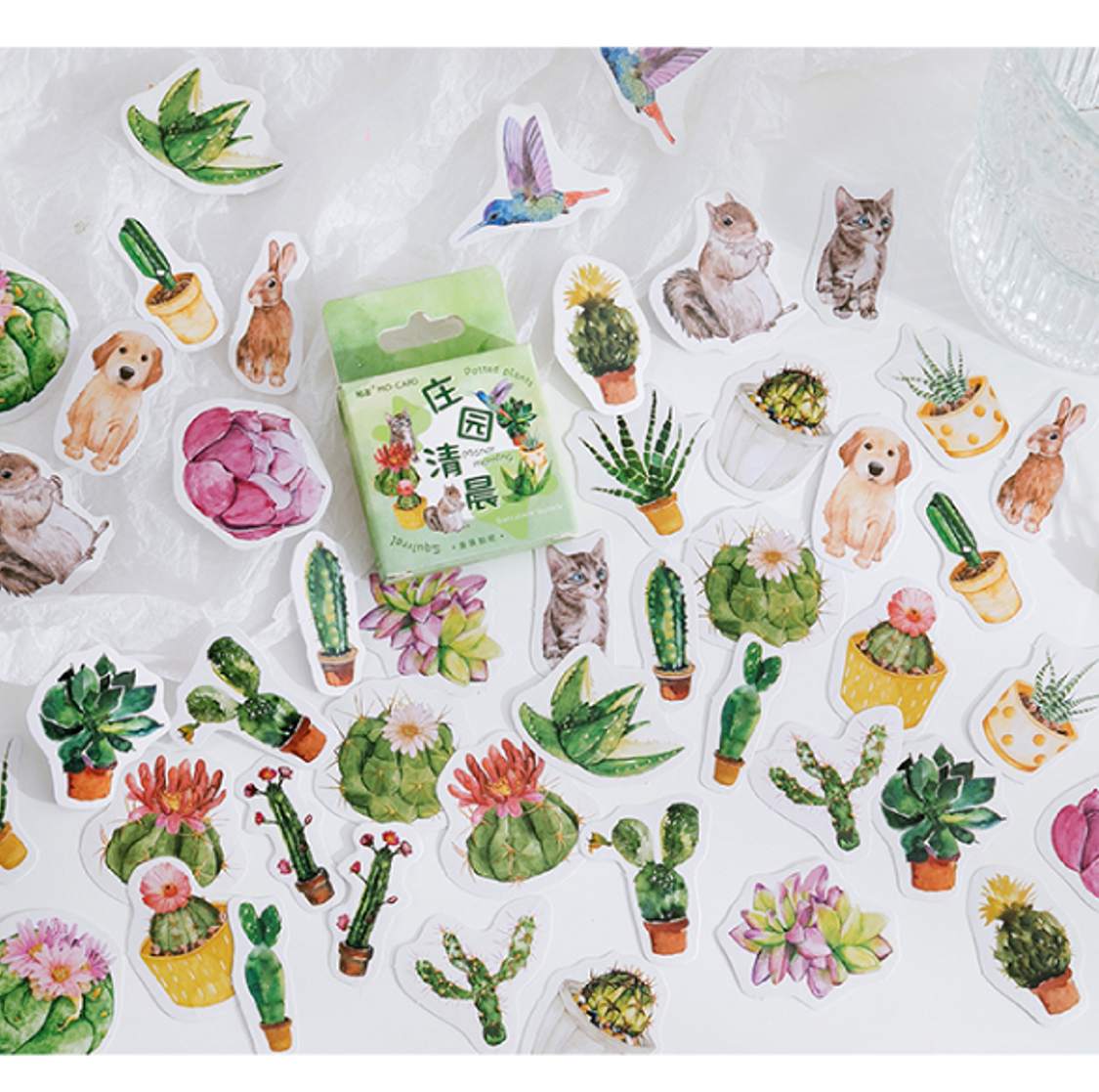 Cajita de 46 Stickers “Patted Plants”