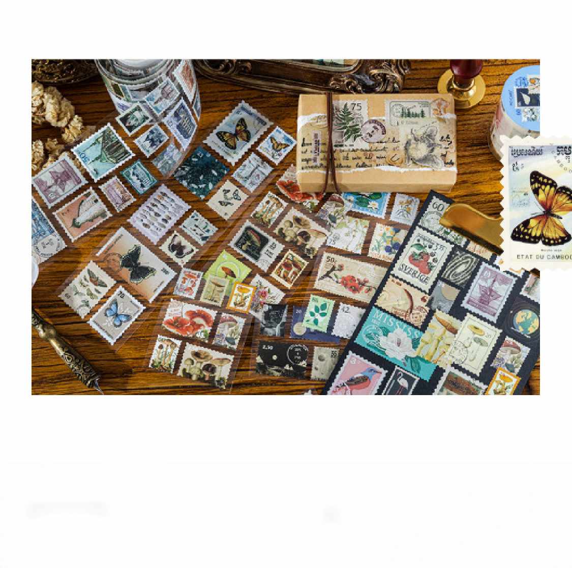 Colección de Sticker Rolls "Retro Stamp”